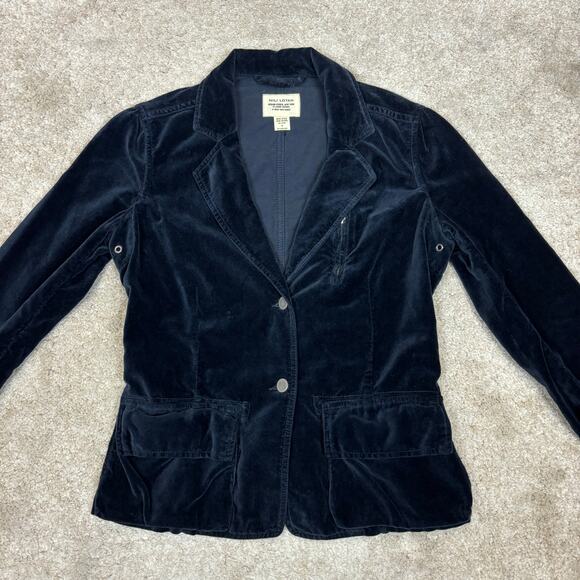 Nili Lotan Velvet 2 Button Blazer Coat Women's 4 Quiet Luxury Velour - Picture 2 of 8